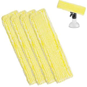 4 stuks microvezel-reinigingsdoekjes voor Kärcher microvezeldoek voor Kärcher WV2 WV5 WV6 Plus Premium voor raamreiniger, raamstofzuiger, accessoires