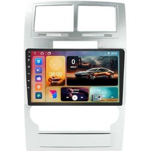 Android 15 GPS Navigation Stereo voor Dodge charger magnum 2008-2010 9 Inch 2 Din Car Stereo Radio met CarPlay AHD Omgekeerd beeld Bedieningselementen op het stuur(A2 2G+32G)