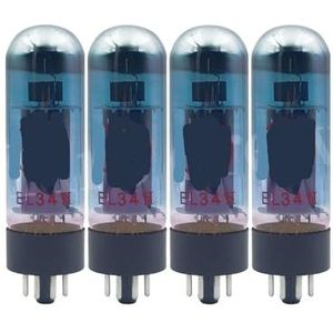 EL34 blauw EL34II buis upgrade EL34 EL34C 6CA7 5881 6P3P 6L6 HIFI audio buis versterker matching (4 stuks Matched Quad)