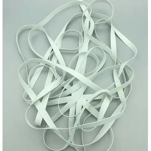 20m groothandel 3/4/5/8/10mm niet-giftige zachte super elastische witte rubberen elastische band DIY badpak rubberen elastische band-NO.1-8mm-20meter
