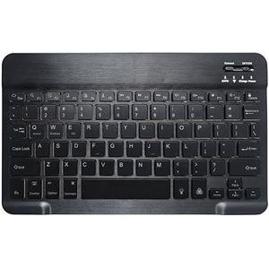 Engels toetsenbord Touch extern Toetsenbord voor Office voor telefoon Tablet Laptop(White letter)