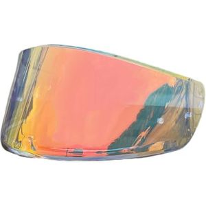 Motorhelm vizier lens, Helmvizier, FF801 Motorhelm Schilden Lens for LS2 FF397 Vizier Vervangende Zonnebrandcrème Winddicht Cascos Accessoires (Zwart - Alleen for gebruik overdag)(Revo Clear Red-day a
