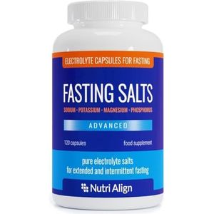 Nutri-Align Geavanceerde Vastenzout Elektrolyten, 120 Capsules | Fosfor Natrium Kalium Magnesium Elektrolyten | Pure Elektrolyten voor tijdens het Vasten | Suikervrij en Zonder Vulstoffen