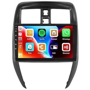 Android 14 Autoradio 9 inch touchscreen voor Nissan Versa sedan 2015-2019 Autoradio Navigatie met Carplay met GPS navigatie Bluetooth FM USB Steering Wheel Control(X7 6G+128G)