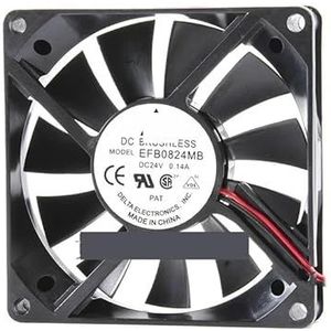 EFB0824MB voor Delta 8015 DC24V 0.14a 80 * 15mm frequentiekoelventilator