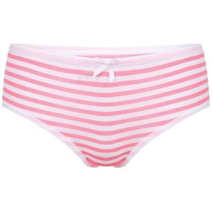 1 stuk dames bikinislip met lint strik slip stijl streep midden taille katoenen onderkleding ondergoed(Color:Pink)