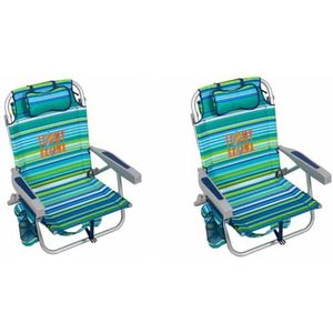 Tommy Bahama Rugzak Strandstoel Pack van 2 Aluminium Groen