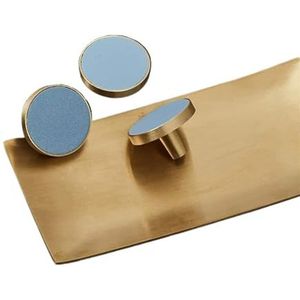 ZDXHIJNW Meubelgrepen voor kasten en laden deurknoppen keuken kast kledingkast trekt versieren muur opknoping haken (kleur: blauw, maat: 32 mm)