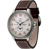 Zeno-Horloge Mens Horloge - OS Retro Grote Datum + Dual-Time - 8651-f2