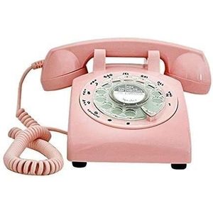 Telefoon Thuis Telefoon Vintage Draaitafel Draaitafel Telefoon Draaischijf Retro Telefoon Antieke Kantoor Thuis Vaste Telefoon Vaste Metalen Bel (D)