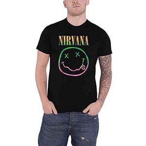 Nirvana Sorbet Ray T-shirt zwart L 100% katoen Band merch, Bands