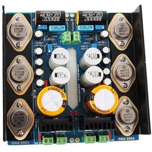 Qussedser 2 Stks 1969 Gold Seal Sinking-Gold 20W & 20W A Power HiFi Versterker Afgewerkt Board met Heatsink,1969 Versterker Board