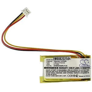 vhbw Reserveaccu voor Logitech 533-00069, 533-000151, AHB521630, AHB521630PJT-04 voor draadloze muis (180 mAh, 3,7 V, Li-polymeer)