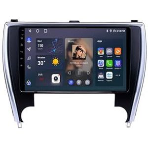 Android 12 Auto Stereo MP5 Player 9'' Screen Autoradio Voor Toyota Camry 2015-2017 Car-play Android Auto GPS-navigatie Bluetooth RDS FM AM DAB+ Radio Stuurbediening Voice Control(8 Core 8G+128G)