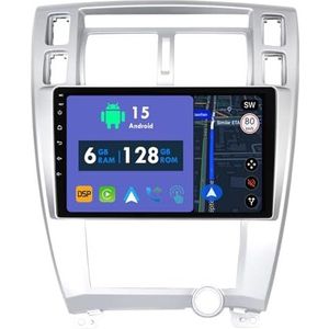 RoverOne Autoradio GPS voor Hyundai Tucson 2004-2009 Carplay Android Auto Stereo Hoofdeenheid Bluetooth WiFi Radio Speler Sat Navigatie