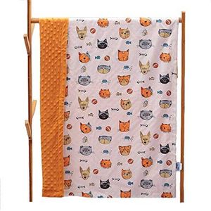 G-Tree van de baby Super Soft Deken - ademend katoen en Soft Minky Stof Deken voor pasgeborenen, meisjes, jongens, Nursery, kinderwagen, wieg (43.3x30INCH, Cat)