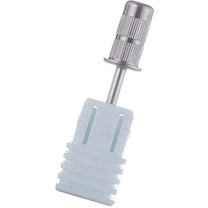 Roestvrij Staal Schuren Band Doorn Bit voor Nail Boor Machine Acryl Nail Zilver