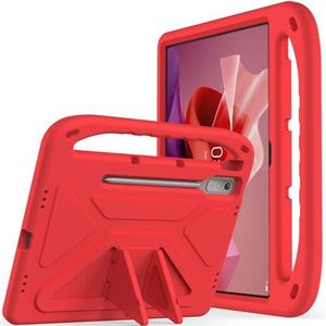 Tablet PC-hoes Kindvriendelijke hoes compatibel met Lenovo Tab P12 (12,7"") TB-370/TB-371 tablethoes, lichtgewicht EVA kindvriendelijke schokbestendige schattige beschermhoes, met handvat, standaardhoe