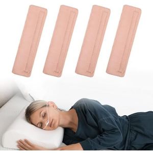 4 stuks satijnen neuscanule-oorkussens, zachte neuszuurstof, beschermt tegen zuurstof, beschermt tegen zuurstof, oorpijn en wangen, roze