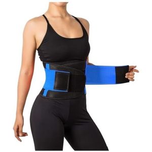 Rugcorrectie, Rugbrace Taille Decompressie Riem Wervelkolom Ademend Lendensteun Korset Rugondersteuning(Blue,M)