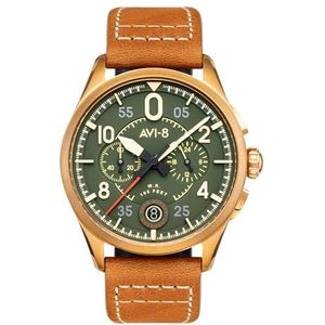 AVI-8 Spitfire Lock Bronze Green Chrono Watch AV-4089-02