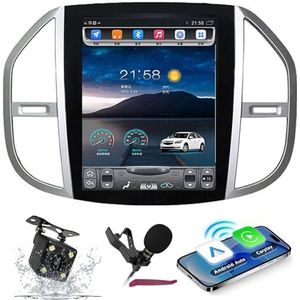 Android 14 Autoradio Navi voor Mercedes B-enz Vito (2016-2018) 2DIN multimediaspeler met draadloze carplay Android-auto 9.7 ""Touchscreen met GPS-navigatie BT5.0 HIFI FM 5G-WiFi SWC MIC,M400s
