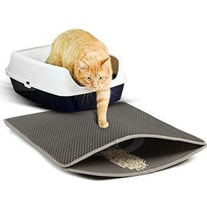 CanadianCat Company ® | Magic Mat kattenbakvulling Mat - zwarte verdwaalde kattenbakvulling mat voor de | ca. 58 x 76 cm