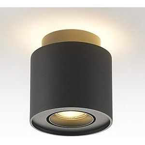 Budbuddy 6W+5W LED Opbouwlamp GU10 Plafondverlichting Zwart Plafondspots Moderne Opbouw Focos Bruikbaar Binnen Huiskamer Slaapkamer Gang Keuken etc 3000K