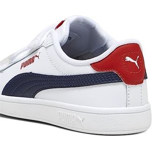 Puma Smash 3.0 Sneakers Wit/Donkerblauw/Rood