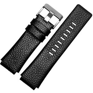 30mm 28mm Horloge Band Heren Band for DZ1089 for DZ1123 for DZ1132 Vervanger Bolle Mond Band 30X22mm Zwart (Color : Black, Size : 30-18mm)