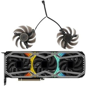 Computer Koelonderdeel GPU 82MM FD8015U12D 12V 0.5A voor RTX 3070 3070Ti 3080 3080Ti 3090 XLR8 Gaming EPIC-X RGB Triple Fan (Fan - 2 stuks)