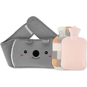 Mini warm water bottlehot, warmwaterkruik schattige warmwaterkruikzak met pluche taillehoes voor pijnverlichting winter warme heuptas vrouwelijke warme buik handen en voeten warmer (maat : A) (maat :