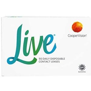 Live daily disposable dagellenzen zacht, 90 stuks/BC 8,6 mm/DIA 14,0 mm / -6 dioptrieën