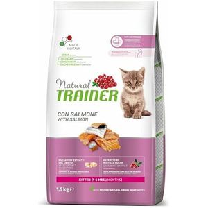 Trainer Kitten kattenvoer, 1 tot 6 maanden, met zalm, 1,5 kg