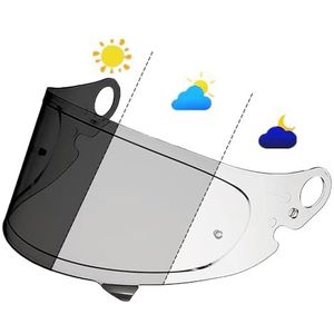 Motorhelm vizier lens, Helmvizier, CWR-F2 Fotochromatisch Gezichtsscherm Vervangend Krasbestendig Helmvizier Compatibel met Z8/X15/RF1400/NXR2 (Z7 Helder)(Glamster Clear)