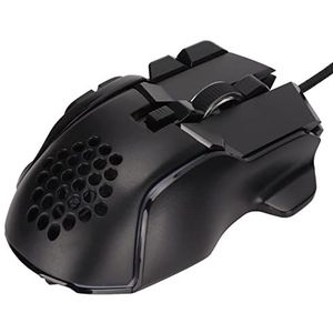Mechanische Muis, Bedrade Muis Zwarte Kleur 13 RGB-effecten Ergonomisch Ontwerp Huidvriendelijk Uiterlijk voor OS X for Win