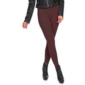 FUTURO FASHION Winterstijl volledige lengte, zeer warme, dikke, zware katoenen legging (fleece binnenkant), maten 8-28 P28, Bruin, 50