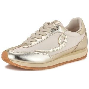 Nine West Fivo Sneaker voor dames, Crème Goud 150, 37.5 EU