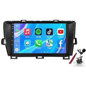 Android 14 Autoradio Stereo voor T-oyota Prius 3 (2009-2015) 9 Inch Touchscreen Multimedia Speler met Draadloze Carplay 2 Din GPS Sat Navigatie FM RDS Bluetooth 5G-WiFi SWC DSP,M100s