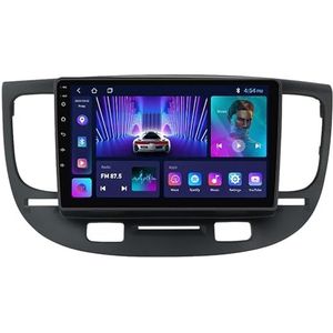 Android 12 Autoradio Voor KIA RIO 2 2005-2011, 9 Inch HD Touchscreen Met GPS Navigatie Bluetooth WIFI Stuurwielbediening + Achteruitrijcamera (Color : A, Size : M100S - 4 Core 1+16G WIFI)