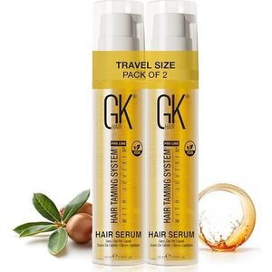 GK HAIR Global Keratin Organic Argan Hair Oil Serum Anti Frizz (Pack of 2 (10ml))