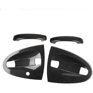 Auto Accessoires Koolstofvezel Buitenzijde Deurgreep Cover Trim Bescherming Voor Smart Voor Fortwo 451 2009-2015 1 Set