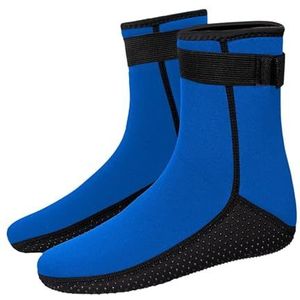 Duiksokken Duiksokken Comfortabel Verstelbaar 1 Paar 3 Mm Antislip Unisex Surfen Snorkelen Zwemlaarzen thermische watersokken voor snorkelen, surfen, ze(Blue,X-Small)