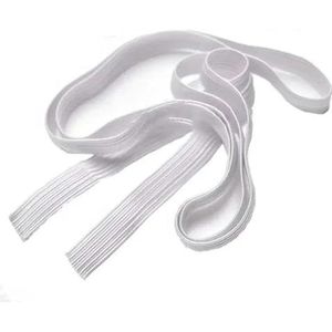 5Yards elastische band naaien kleding broek stretch riem kledingstuk DIY stof tailleband accessoires wit zwart 3,0 mm-50 mm-10 mm wit