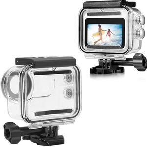 Duikkoffer voor GO 3, Actiecamera Duikkoffer met Adapter, 60m Diepte Waterdichte Verzegelde Sportcamera Beschermhoes