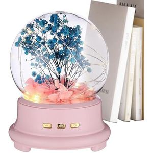 wqibq Eternal Flower Draadloze luidspreker, Crystal Ball draadloze luidspreker, droommuziek, lichtbloemenkuidspreker, Light Up Ball Light Show draadloze luidspreker, Eternal Rose,