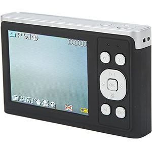 Digitale Camera, HD 4K 50MP Pixels Vlogcamera met 16x Digitale Zoom, 2,88 Inch IPS Groot Scherm, Compacte Draagbare Minicamera's voor Studenten, Tieners, Kinderen (Zwart)