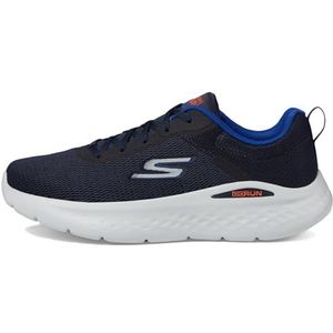 Skechers Go Run Lite Quick Stride Sneakers voor dames, marineblauw oranje, 39.5 EU