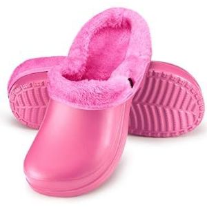 ESTRO Winterclogs Gevoerd Dames Winterklompen - Tuinclogs Heren Gevoerd Winterklompen voor Heren Warm Tuinclogs voor Heren A12 (39, Roze)