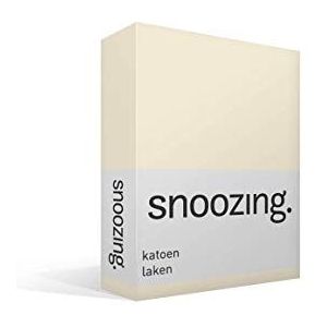 Snoozing - Laken - Katoen - Tweepersoons - 200x260 cm - Ivoor